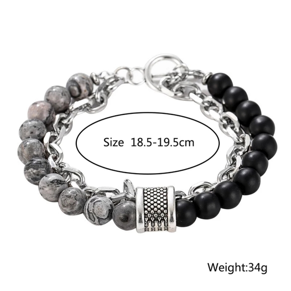 Men's beaded bracelet - Picture 5 of 8